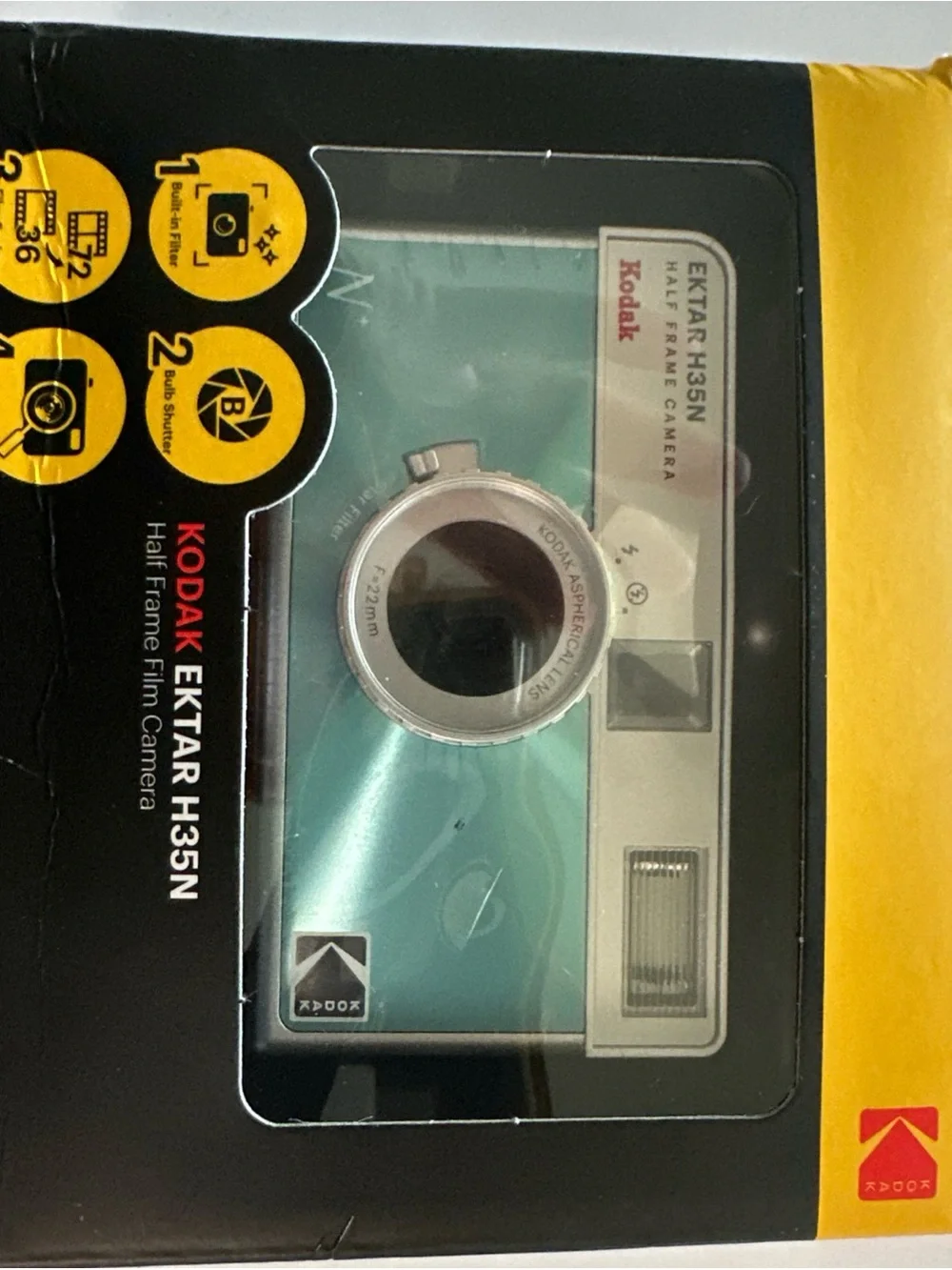 New Kodak Film Camera Ektar H35 Half frame sealed in pkg. Never used.